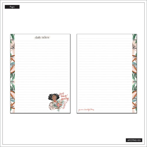 Papel Relleno Thp Beautiful & Brave Classic Fill Paper Afcfp40-103 Happy Planner Happy Planner