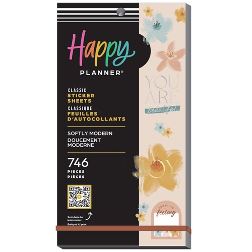 Stickers Thp Softly Modern Classic 30 Sheet Sticker Value Pack Svp130-196 Happy Planner Happy Planner