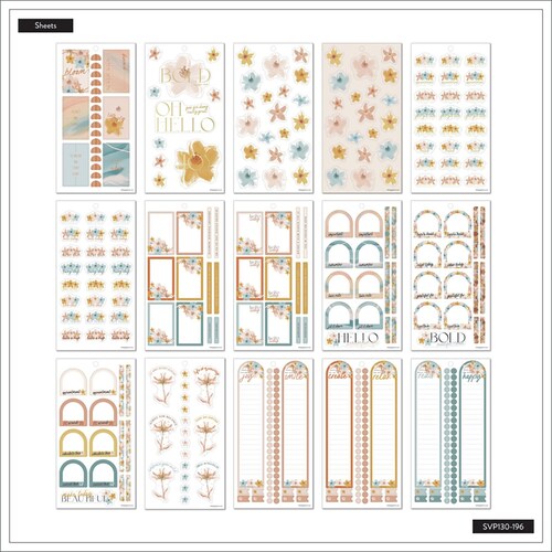 Stickers Thp Softly Modern Classic 30 Sheet Sticker Value Pack Svp130-196 Happy Planner Happy Planner