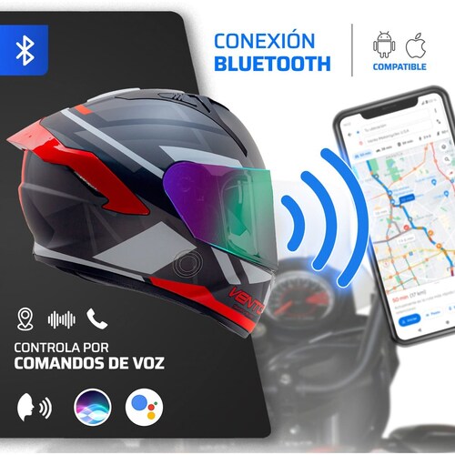 Casco Bluetooth Touch Vento Talla L