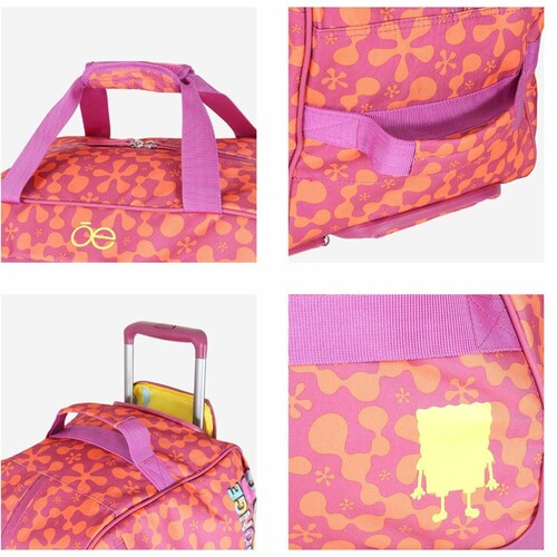 Duffle  con Ruedas Proyecto Bob Esponja I Magenta Cloe