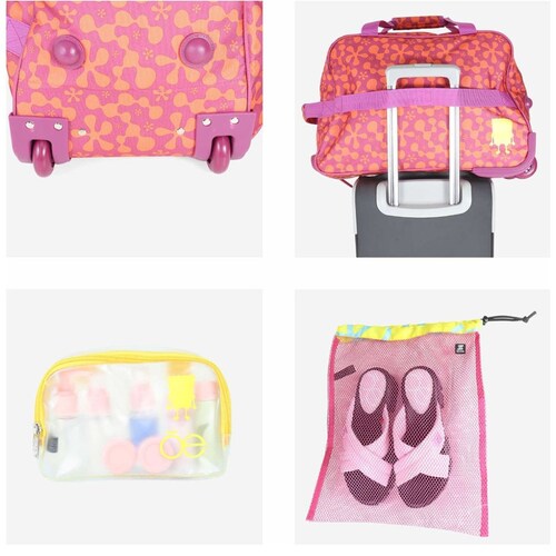 Duffle  con Ruedas Proyecto Bob Esponja I Magenta Cloe