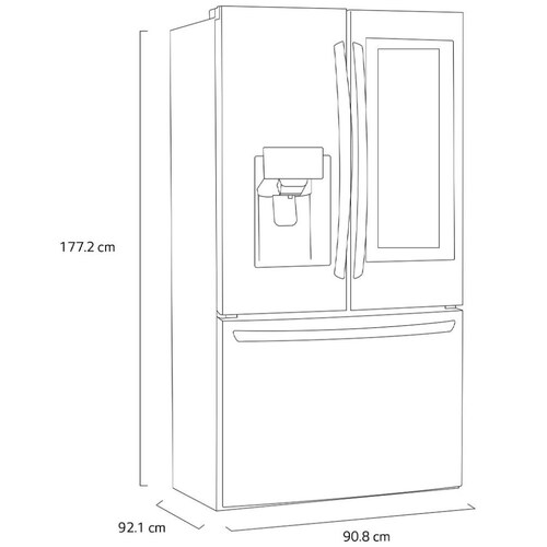 Refrigerador LG French Door Instaview Door-In-Door Smart Inverter con LG Thinq™ Wifi 28 Ft Gm28Xid