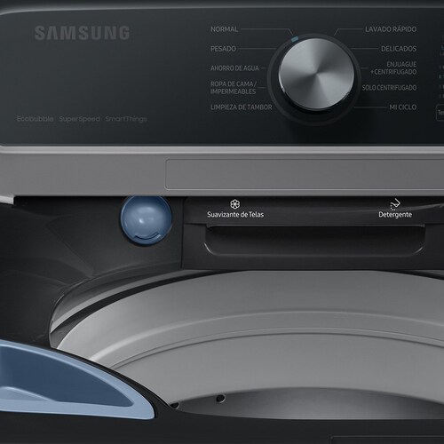 Lavadora Negra Carga Superior Samsung 23Kg Wa23C3554Gv