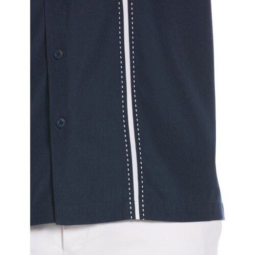 Camisa Manga Corta con Panel de Punto Pick Cubavera para Hombre