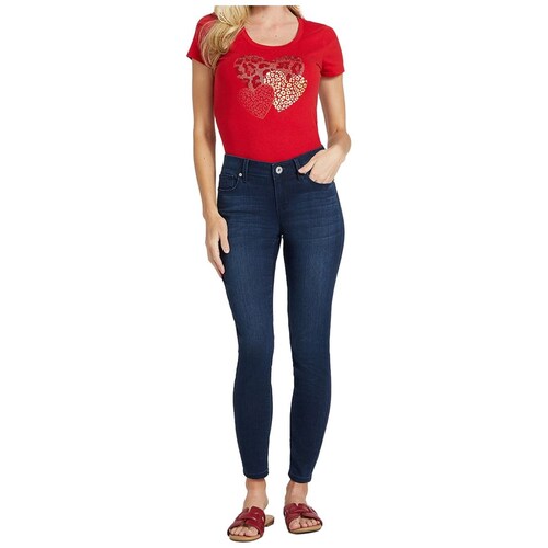 Playera con Diseño Corazones Guess para Mujer