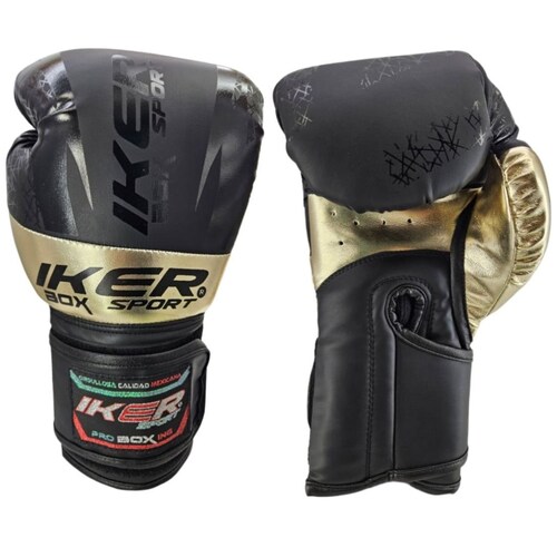 Guantes de Box Iker Sport Pro 16 Oz Dorados