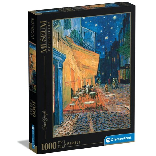 Rompecabezas 1000 Piezas Museum Collection Café de Noche en París - Van Gogh Clementoni