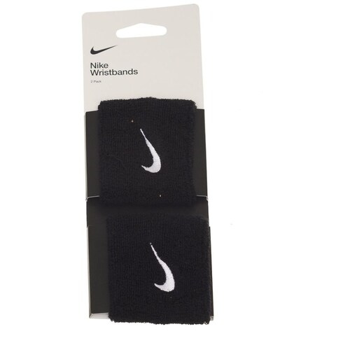 Muñequeras Swoosh Nike Negro