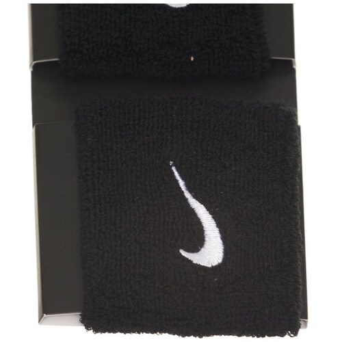 Muñequeras Swoosh Nike Negro