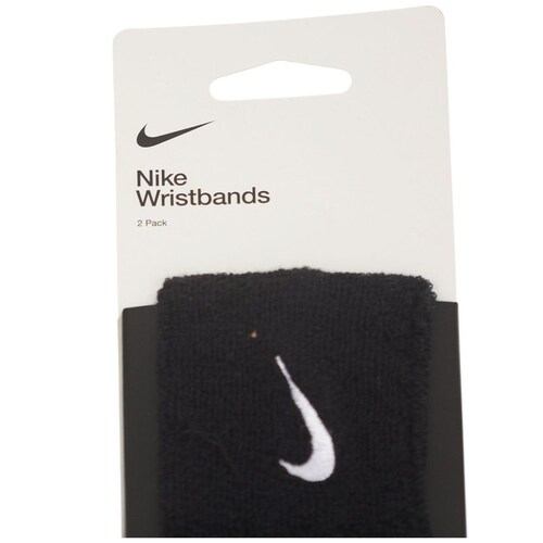 Muñequeras Swoosh Nike Negro