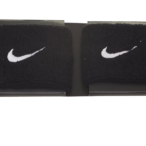 Muñequeras Swoosh Nike Negro