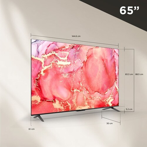 Pantalla Tcl 65" 4K Google Tv 65S454
