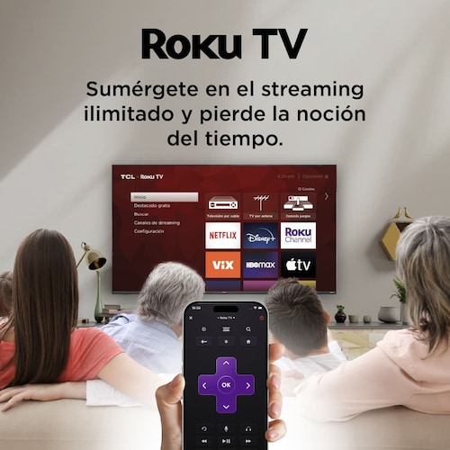 Pantalla Tcl 50" 4K Roku Tv 50S453