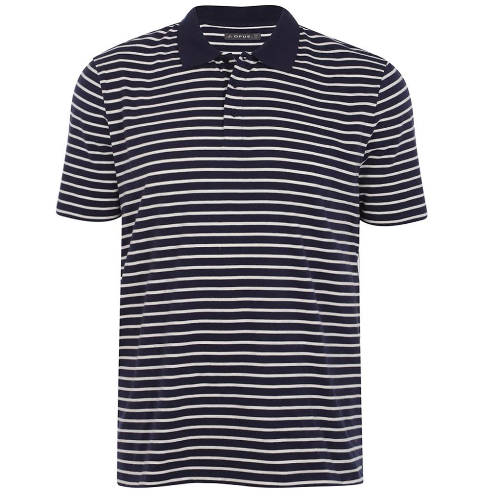 Playera Tipo Polo a Rayas J. Opus para Hombre Plus