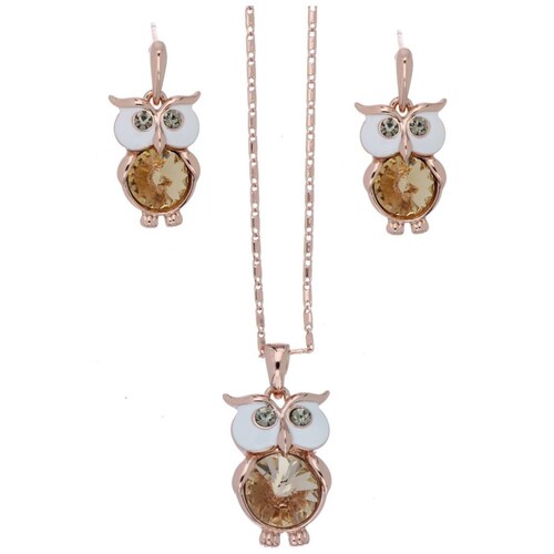 Juego Aretes+Dije+Cadena Buhito Camilla