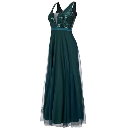 Vestido Largo Talle Lentejuela Nikki Italy para Mujer