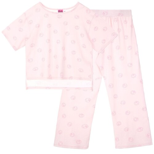 Pijama para Mujer Playera Manga Corta Y Pantalón Barbie