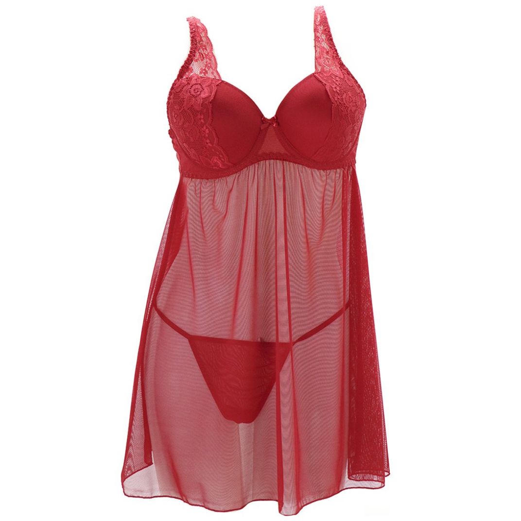 Baby Doll con Detalle en Encaje Couture