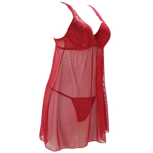 Baby Doll con Detalle en Encaje Couture