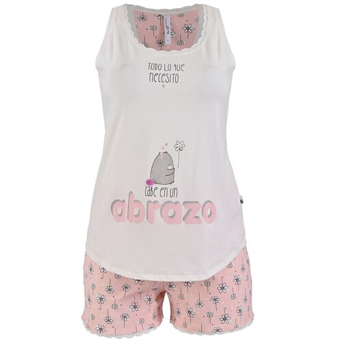 Pijama Sin Mangas Y Short de Oso Sho Shi