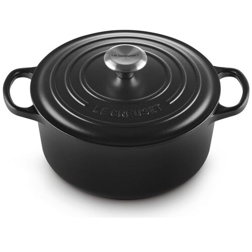 Cacerola Redonda 24 Cm Black Black Le Creuset