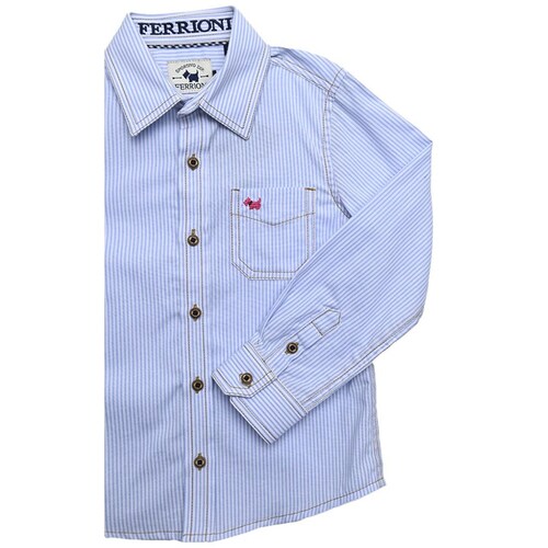 Camisa Ferrioni Manga Larga Demina para Niño