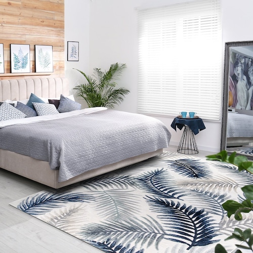  Tapete Abadi Floresta 2.90X1.92 Azul/gris
