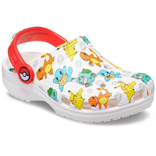 Sueco Crocs Pokemon Classic 18-23 Blanco