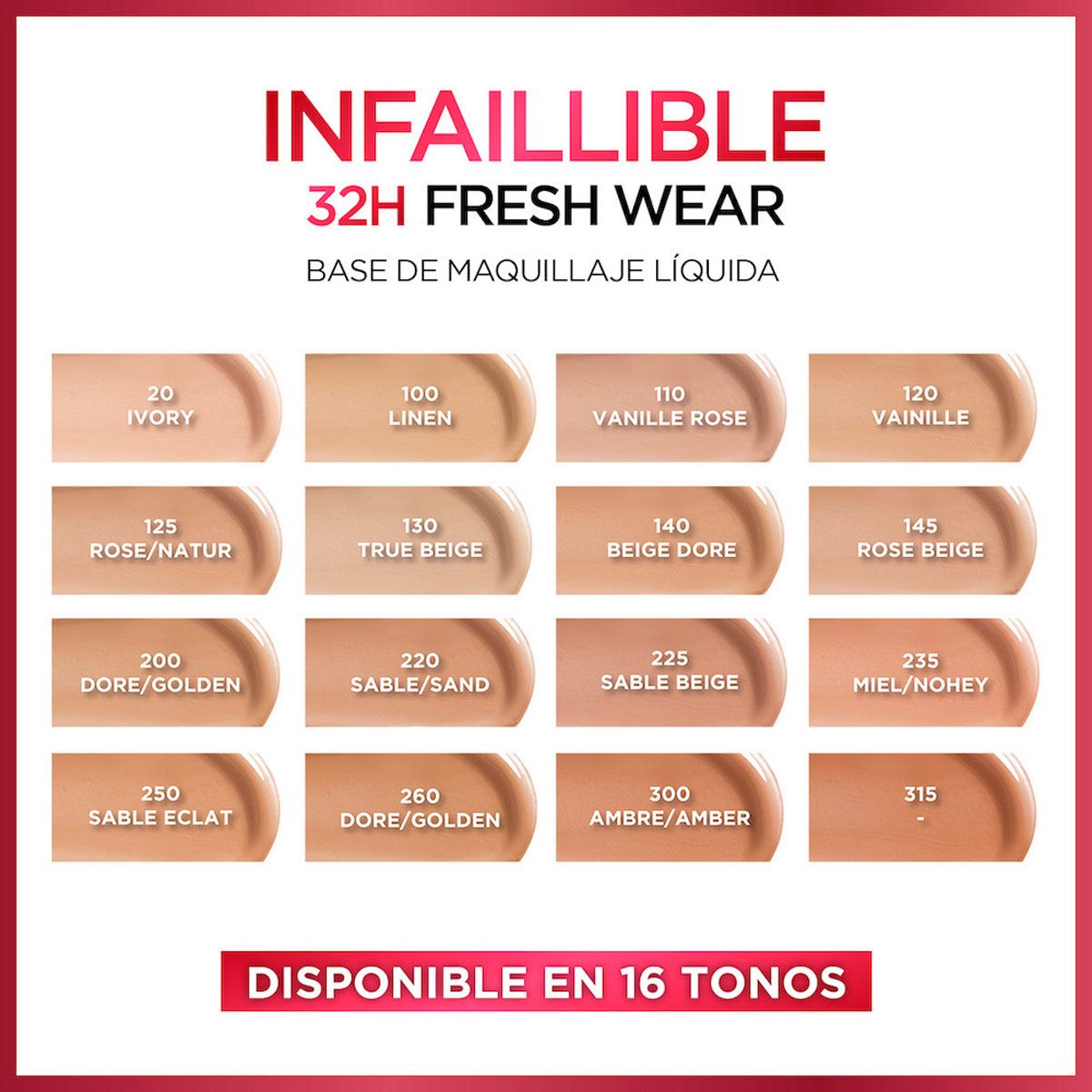 Base De Maquillaje Infallible 32H Freshwear 100 Lin Linen image number 4