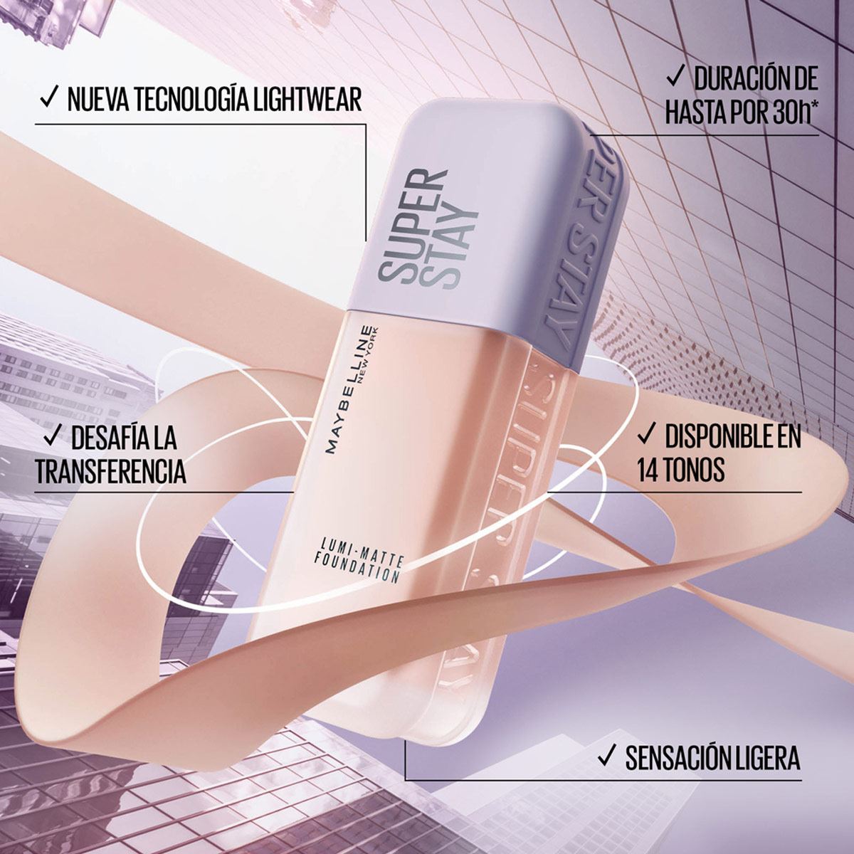 Base De Maquillaje Superstay Lumi Matte 128 As X image number 2