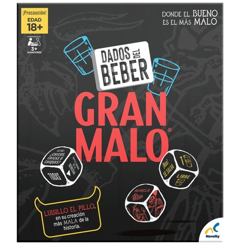 Juego de Mesa Dados Del Beber Gran Malo Novelty