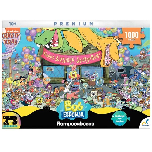 Rompecabezas Coleccionable Premium Bob Esponja 1000 Pzs