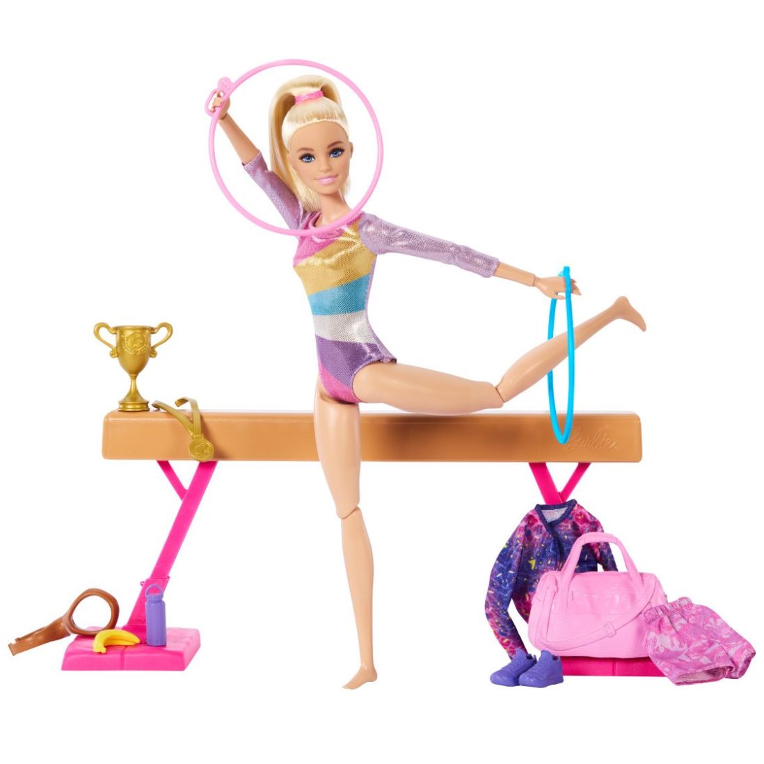 Gimnasta Cabello Rubio Barbie Profesiones