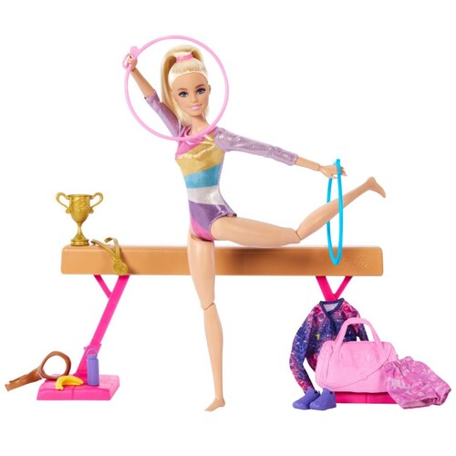 Gimnasta Cabello Rubio Barbie Profesiones