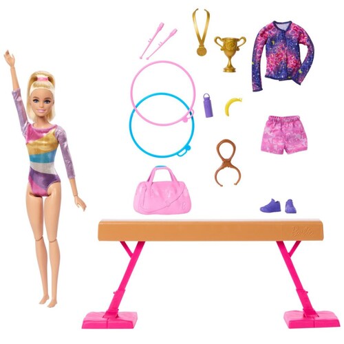 Gimnasta Cabello Rubio Barbie Profesiones