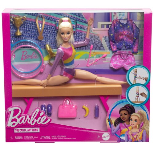 Gimnasta Cabello Rubio Barbie Profesiones