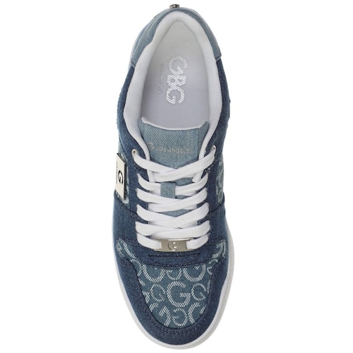 Tenis Flat G By Guess Textil Monogram  para Mujer