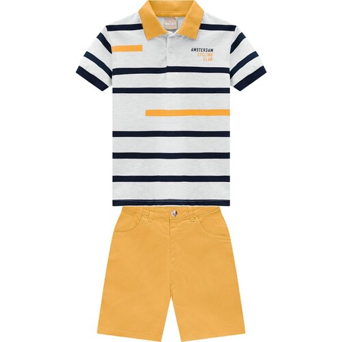 Conjunto para Niño Playera Manga Corta Y Short Milon