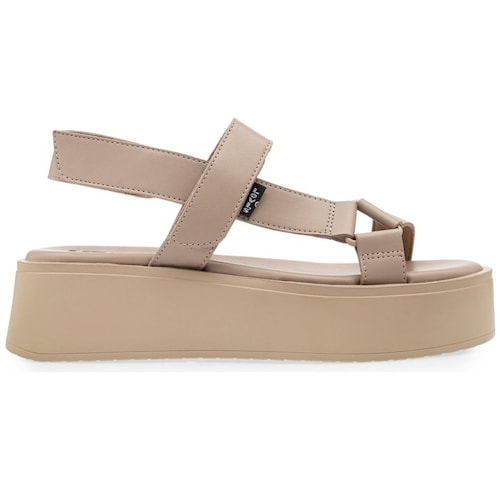 Sandalia Casual con Velcro Y Plataforma Beige Levis Z para Mujer