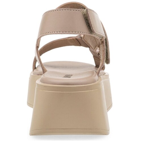 Sandalia Casual con Velcro Y Plataforma Beige Levis Z para Mujer