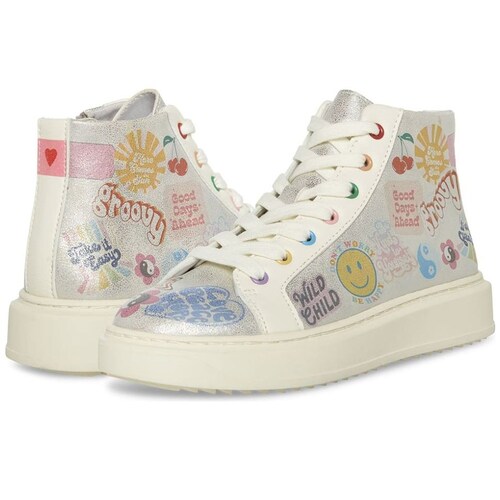 Tenis Bota Figuras Blanco Steve Madden para Niña