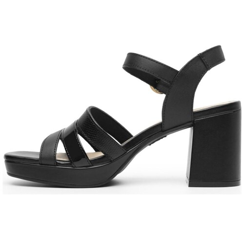 Sandalia Multitiras y Pulsera Negra para Mujer Flexi