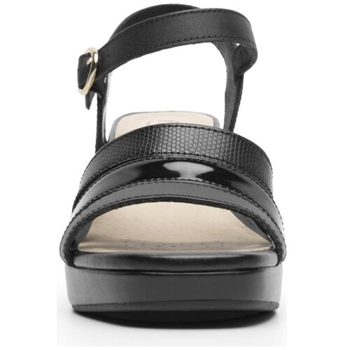 Sandalia Multitiras y Pulsera Negra para Mujer Flexi