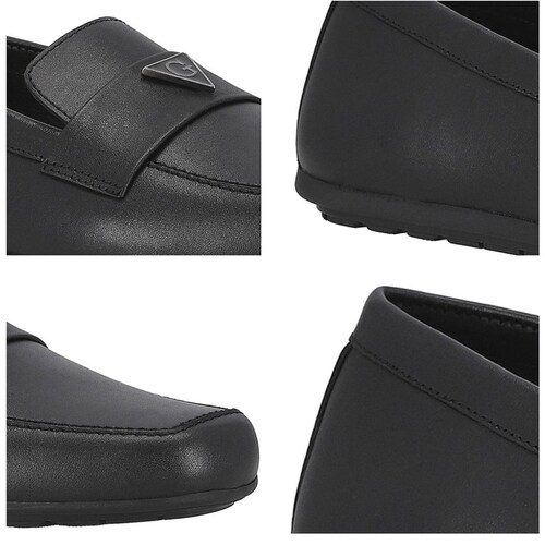 Mocasín en Piel para Hombre, Color Negro Guess