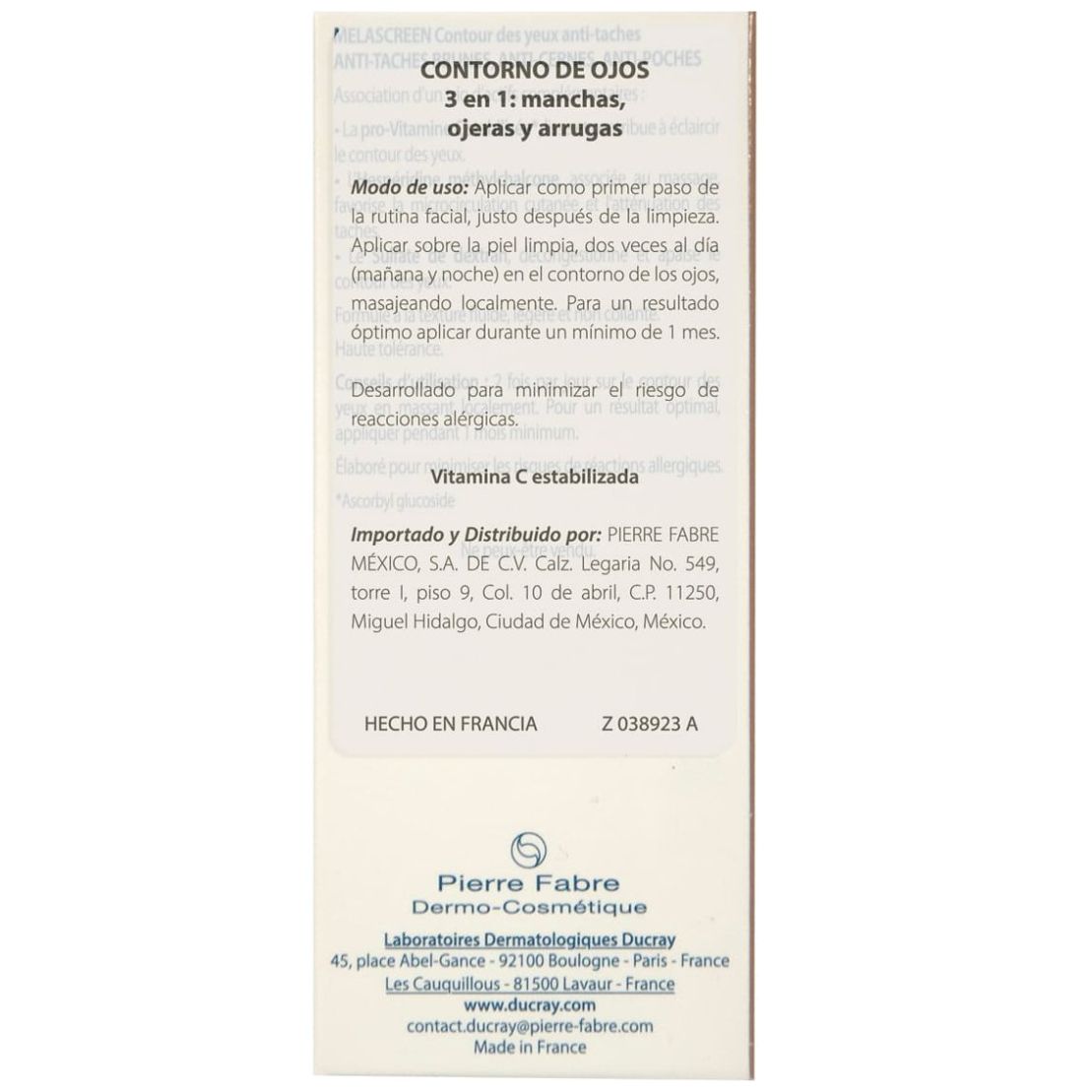 Ducray Melascre Crema Contorno de Ojos 15Ml image number 2
