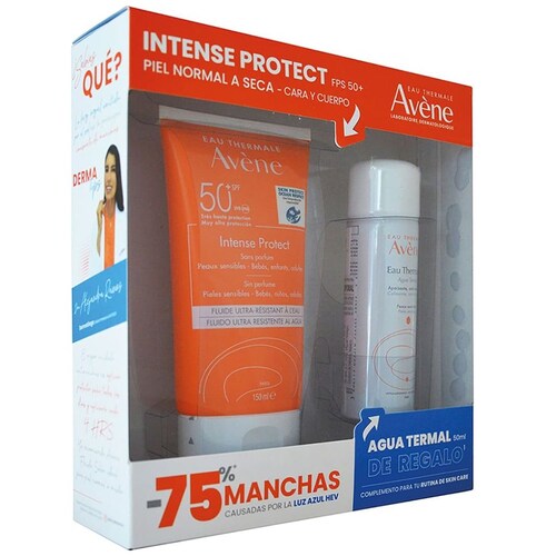 Kit Avene Bloqueador Intense Protect 150Ml + Agua Termal 50Ml