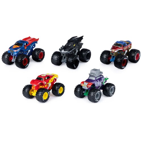 5 Camiones Liga de la Justicia 1:64 Monster Jam