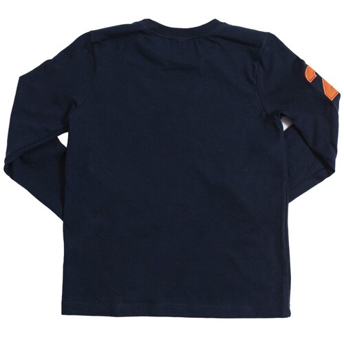 Playera para Niño Manga Larga Básica Azul Marino Estampados Royal Polo Club