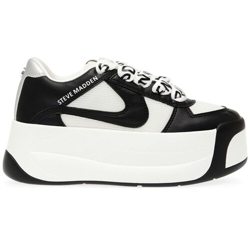 Tenis Casual con Plataforma Negro Steve Madden